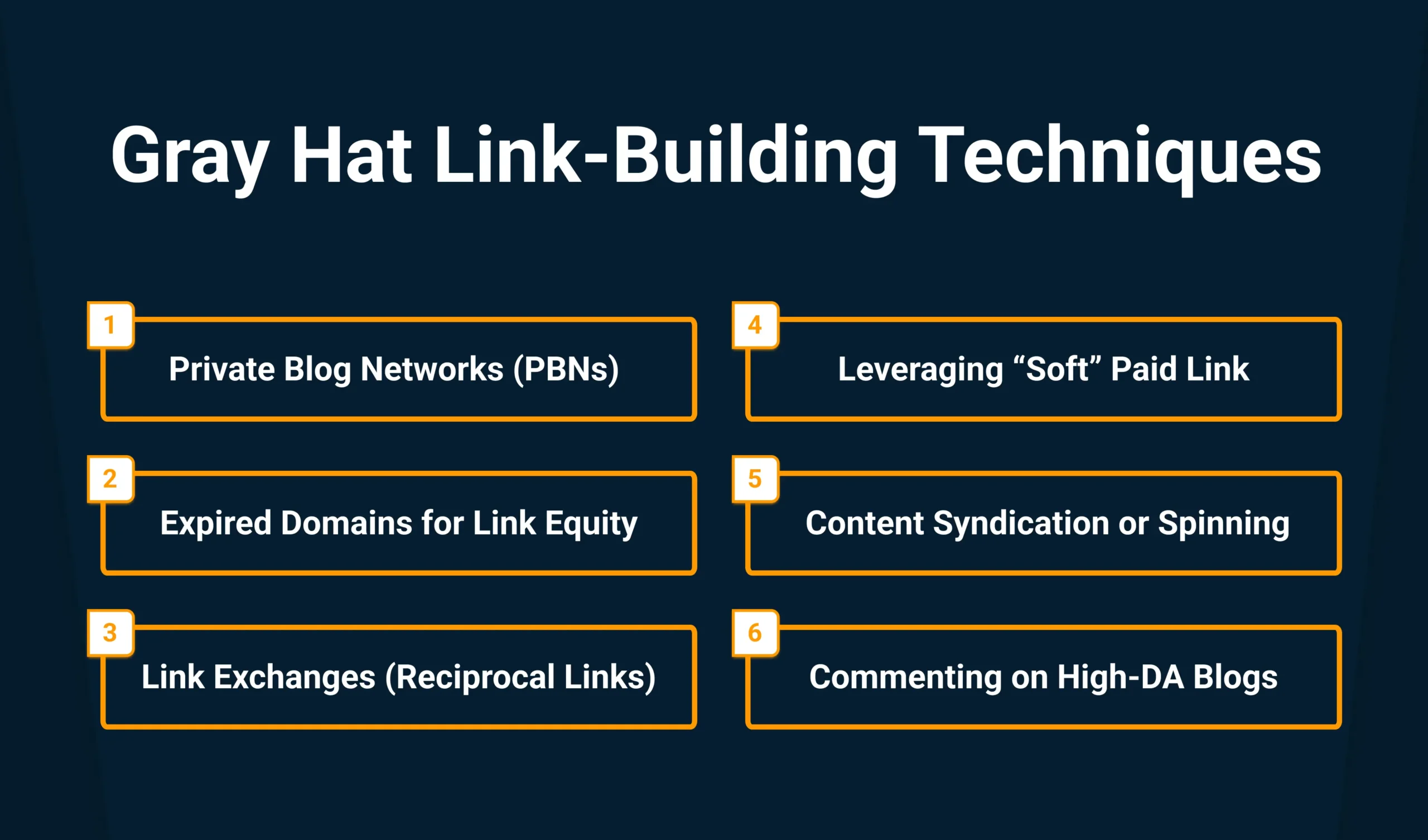 Grey hat link building techniques