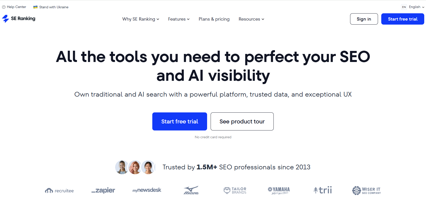 Se Ranking Landing page