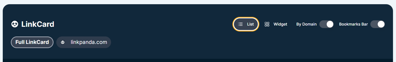 LinkPanda App - LinkCard View
