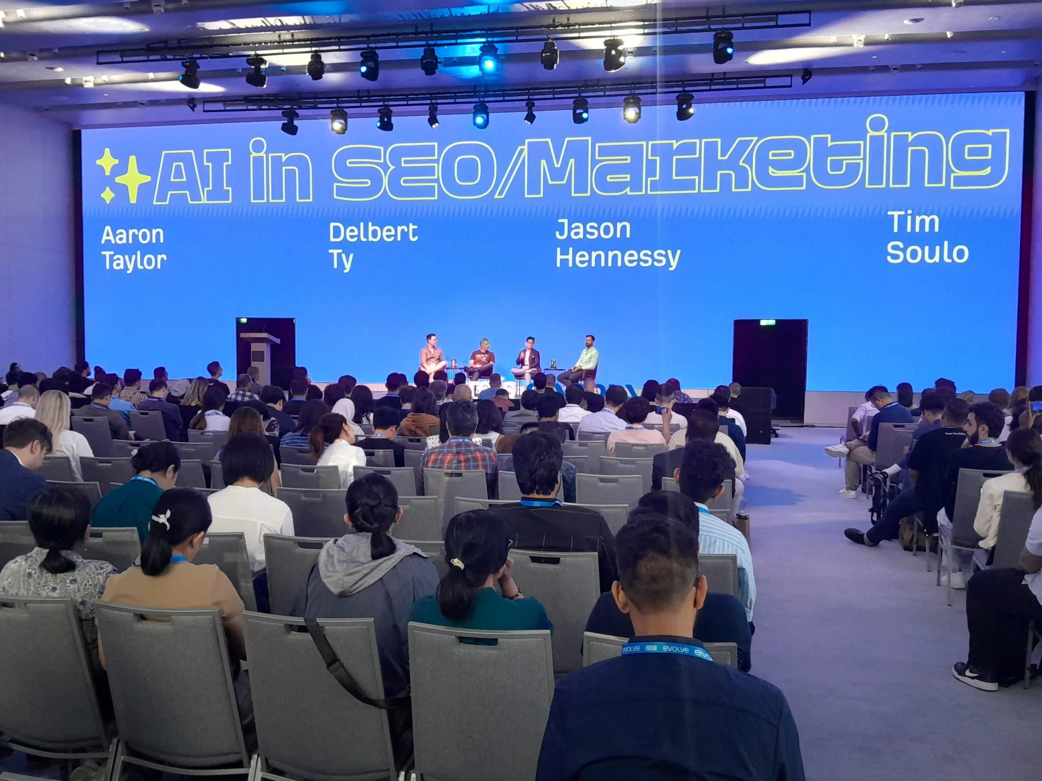 Team at an industry conference