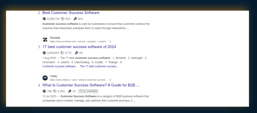 Customer success software