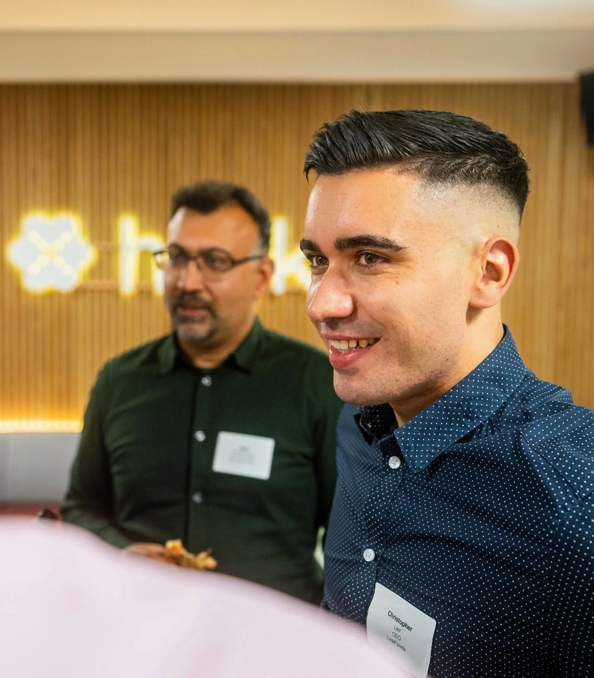 LinkPanda team at a SaaS event