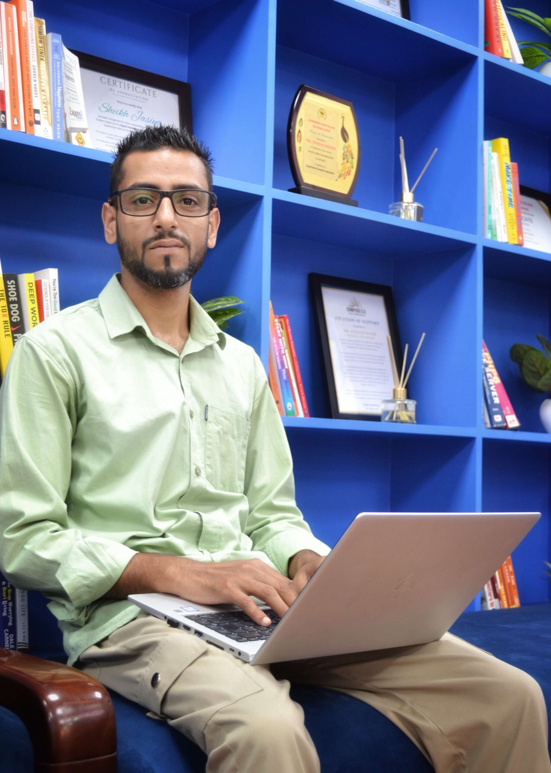 Danish Khan in LinkPanda office