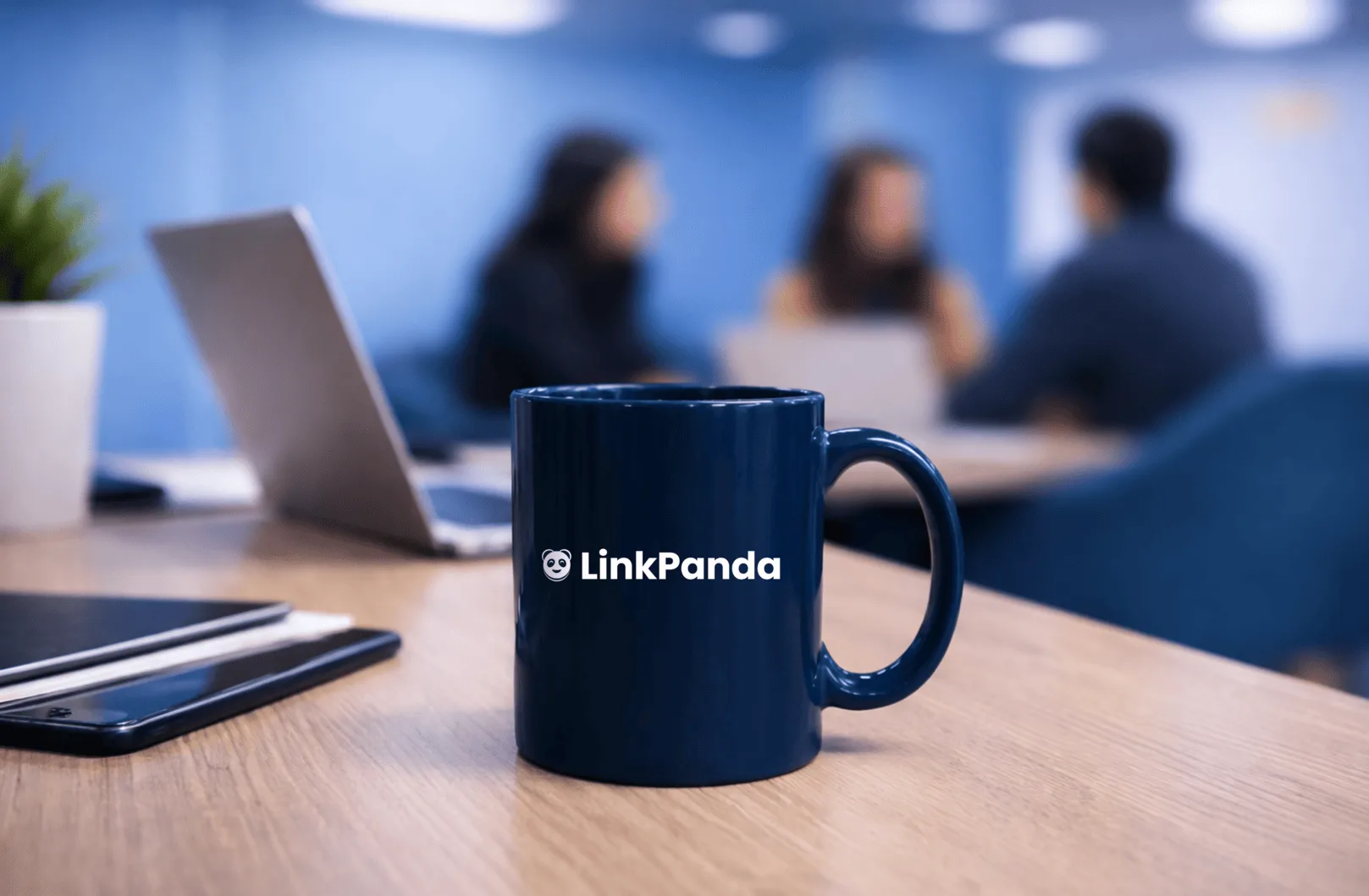 LinkPanda branded mug