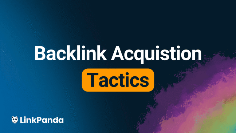 Backlink acquistion tactics