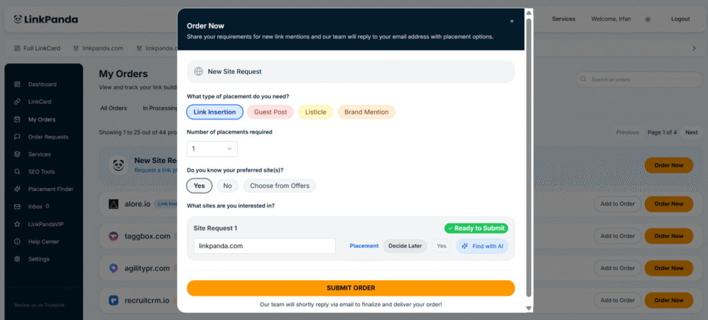 Find Backlink Opportunities with the AI Placement Finder