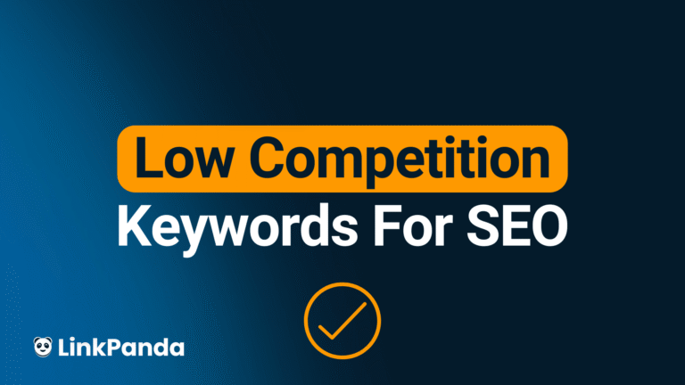 Low competition keywords for SEO