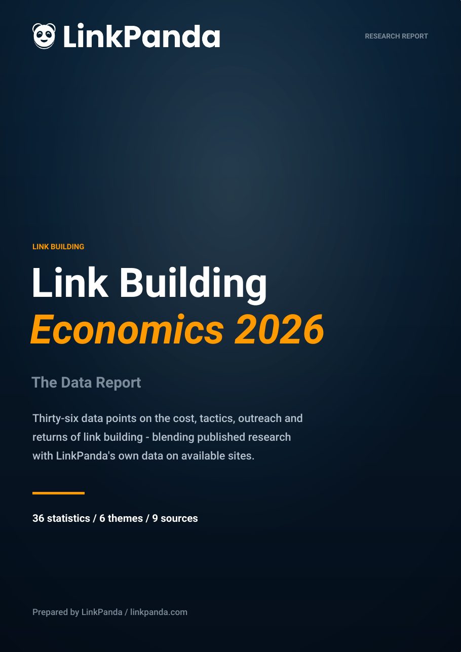 Link Building Economics 2026 cover