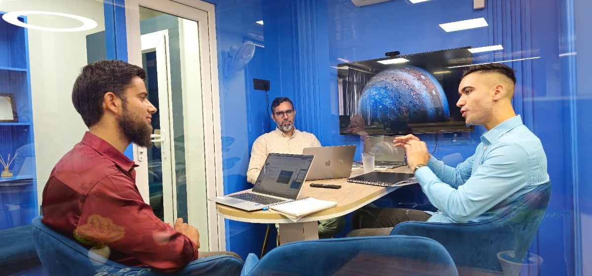 Meeting in the office