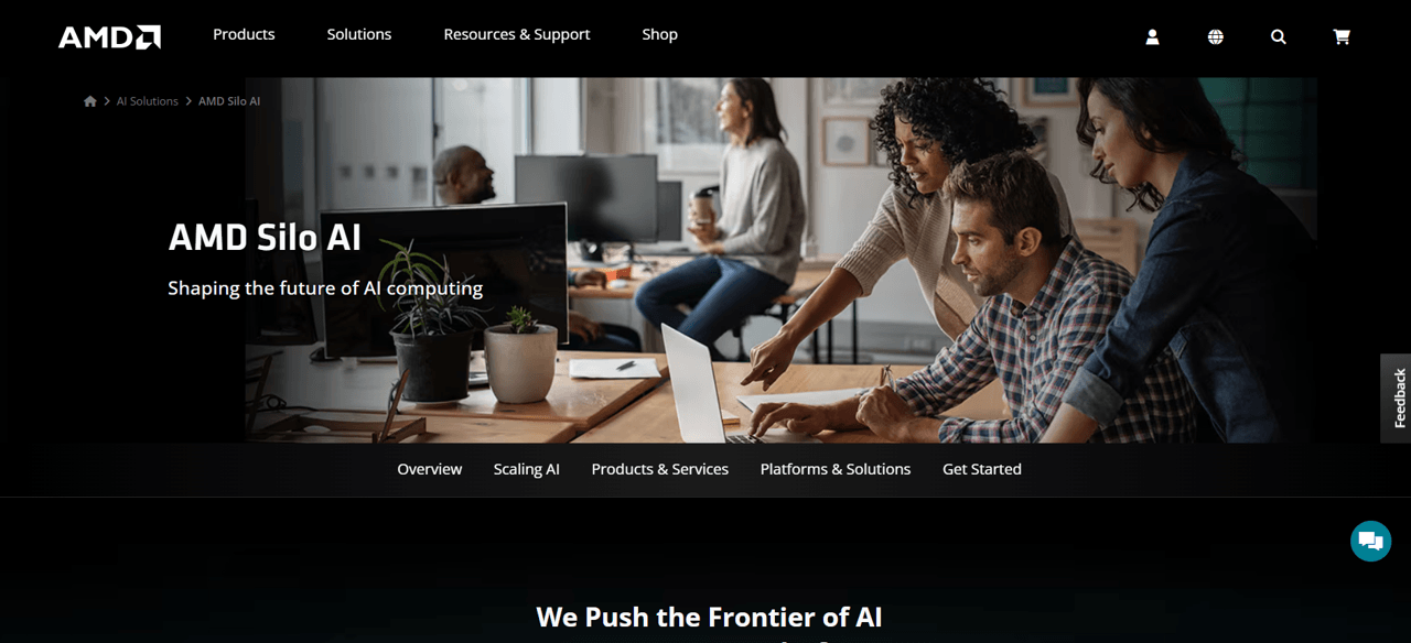 AMD Silo AI website screenshot