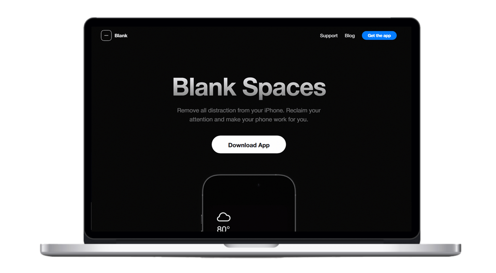 Blank Spaces website