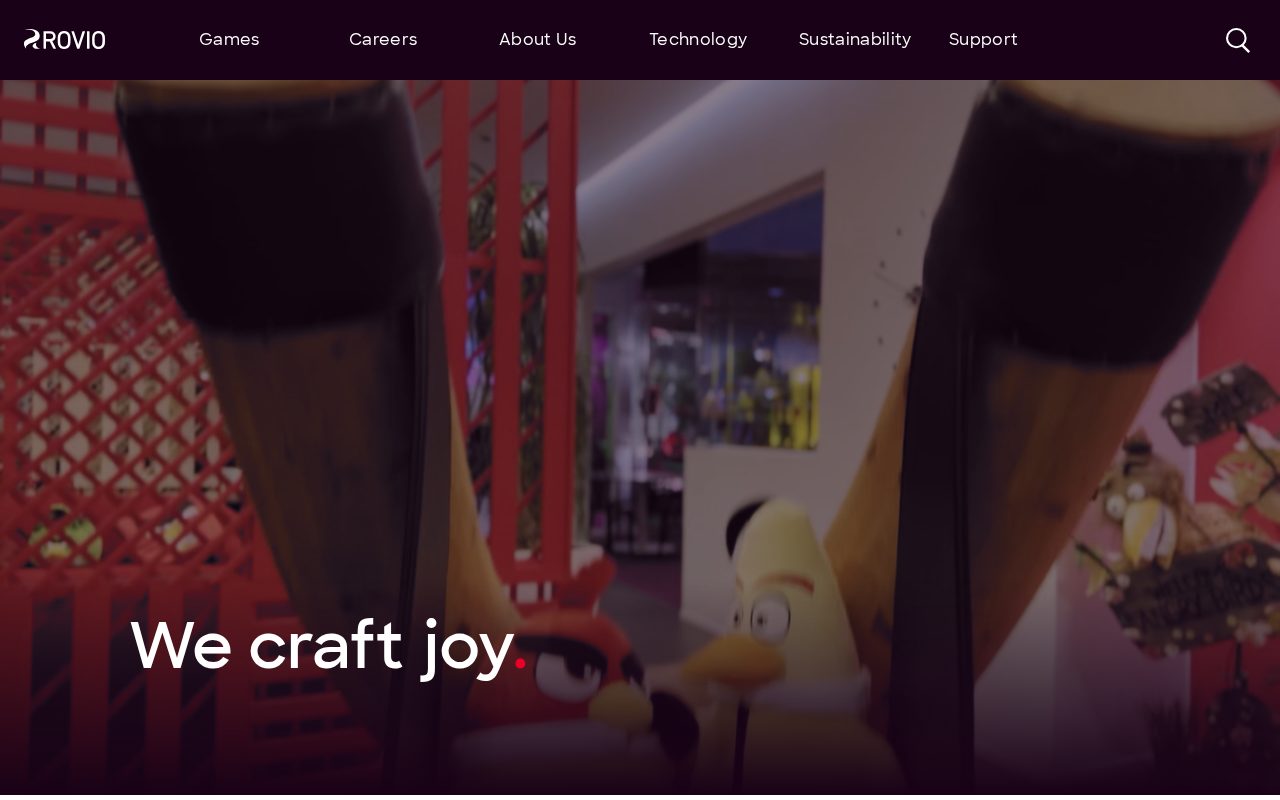 Rovio website screenshot