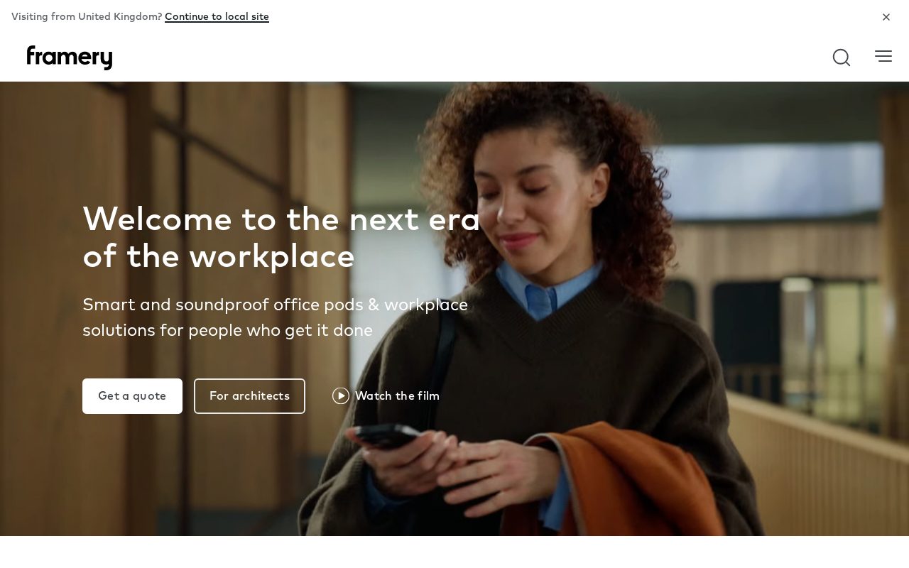 Framery website screenshot