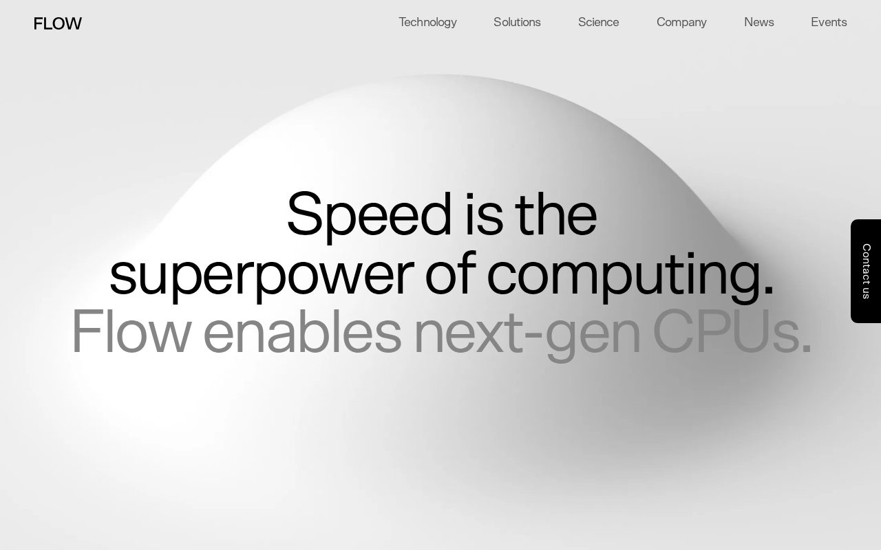 Flow Computing website screenshot
