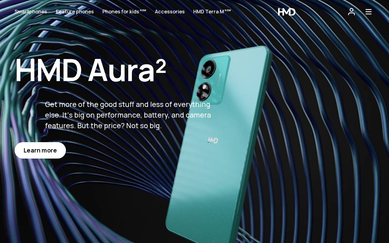 HMD website screenshot