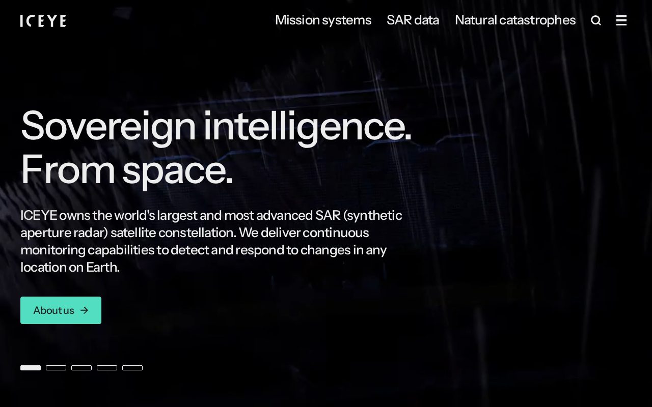 ICEYE website screenshot
