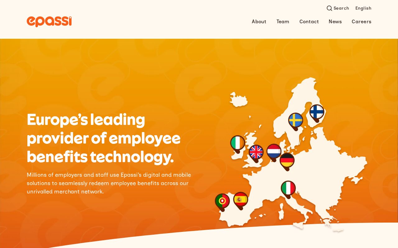 Epassi website screenshot