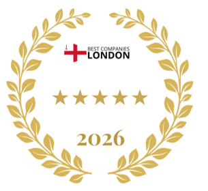 Best Companies London 2026 five star badge